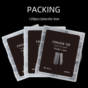10 Styles Clear French <b>Nail</b> Dual Forms 12pcs Quick Building Gel <b>Extension</b> Mold Tips OEM ODM - Product Image 3