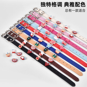 ปลอกคอสุนัขลายการ์ตูน หลายสี PU ปรับได้สำหรับสุนัขขนาดกลางขนาดเล็ก - Product Image 5