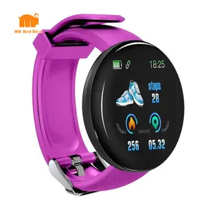 Fitbit-reloj inteligente D18 de alta calidad, deportivo, resistente al agua, con podómetro y control del ritmo cardíaco, BT 4,0