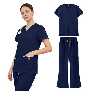 42342 Flare Scrubs Spandex, Vêtements de yoga ajustés style bohème chic pour femme, Fournisseur d'usine, OEM ODM, Prix direct professionnel - Product Image 1