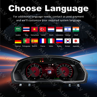12.3inch LCD Digital Cluster Virtual Dashboard Wireless CarPlay Multi Language for VW B8 CC Arteon Variant Lamando 2015-2020
