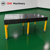Table de soudage en acier flexible 3D nitruré de grande taille, plateforme de gabarit de soudage à charge lourde pour atelier de soudage en usine