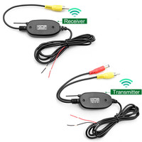 Émetteur-récepteur de signal vidéo RCA sans fil 2,4 G universel pour caméra de recul de voiture 12 V, moniteur d'image CCD étanche