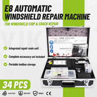 Machine de réparation automatique de pare-brise E8, kit d'outils de réparation de fissures et de éclats de vitres de voiture, injecteur de colle sous vide à pression, professionnel 220V