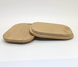 Recipiente Metálico de Alta Calidad con Tapa de Bambú, Biodegradable y Ecológico, para Almacenamiento de Alimentos y Café, con Diseño Antiguo Pintado, 100 ml - Product Image 1