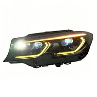 Feux avant LED SJC pour BMW Série 3 G20 G28 G80, feux de jour laser améliorés, feux avant LED 2020-2022, triple couleur, haute qualité