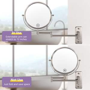 El mejor precio Hotel Extend <span class=keywords><strong>Espejo</strong></span> montado en la pared de rotación de <span class=keywords><strong>360</strong></span> grados con lupa 1X 3X 5X 7X 10X - Product Image 5