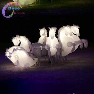 Costume de <span class=keywords><strong>cheval</strong></span> gonflable <span class=keywords><strong>Cheval</strong></span> gonflable coloré illuminé pour sauter l'équitation gonflable - Product Image 6