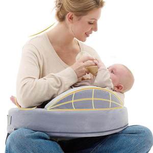 U Shape <b>Memory</b> <b>Foam</b> Nursing Pillow Grey Plush Anti Spit Out Breastfeeding Support Maternity Pillow - Product Image 1