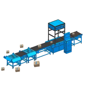 Parcel Scan Weighing Machine Sorter Line Pvc Conveyor Belt for Express Parcel Shipping dws System