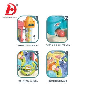 Dinosaurio eléctrico giratorio escalera Castillo interactivo Catch Ball comer frijol máquina niños plástico <span class=keywords><strong>juego</strong></span> de mesa juguete para niños - Product Image 3