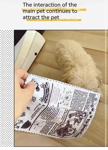 Nuovo Giocattolo da Masticare per Cani Ecologico con Suono, Design alla Moda con Motivo Giornale/Poker per Alleviare il Dolore da Dentizione - Product Image 3