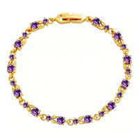 Bracelet Tennis de Luxe pour Femme en Laiton Plaqué Or 18K avec Zircons et Maillons Feuille, Bijou Fin Tendance pour Usage Quotidien, Idéal Cadeau