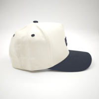Mode deux tons extérieur 5 panneaux femmes enfants haute qualité coton chapeau de course personnalisé brodé lettre Logo casquettes de Baseball
