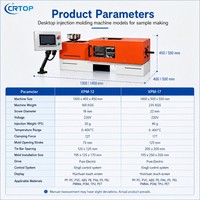 Machine de moulage par injection plastique Crtop Lab Scale pour échantillons polymères, essais de matériaux et formation