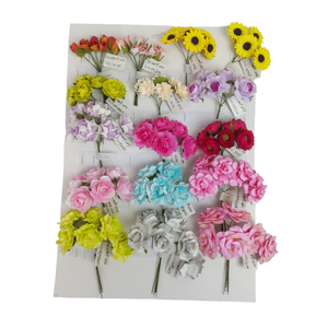 Fleurs en papier artificielles, usine, décoration DIY, fleurs pour <span class=keywords><strong>scrapbooking</strong></span>, pétales - Product Image 6