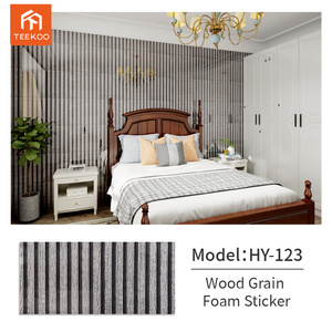 Carta da Parati 3D con Listelli di Legno, Decorazione per la Casa, Piastrelle Adesive in Schiuma per Pareti - Product Image 6