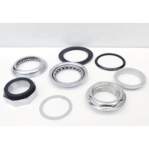Juego de cuencos ocultos plateados para dirección de bicicleta, accesorios duraderos para horquilla delantera, ideales para ciclismo urbano - Product Image 3