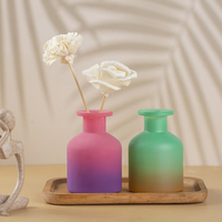 Bouteille de diffuseur d'arôme d'aromathérapie d'huile essentielle de luxe personnalisée de 100ml 150ml 250ml bouteille vide de diffuseur de parfum de roseau en verre ambré