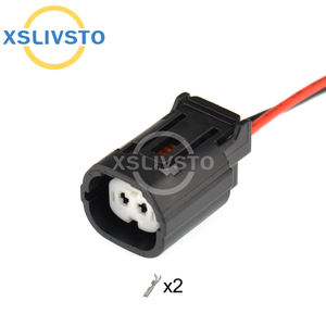 MG644146-5 ขั้วต่อ <span class=keywords><strong>2</strong></span> รู ปลอกพลาสติก ขั้วต่อสายไฟรถยนต์ - Product Image 2