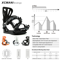 Ensemble complet de snowboard XCMAN Quantum Fissure pour homme, avec fixations 360 Seco et bottes, tout-terrain, coupe régulière, pour débutants