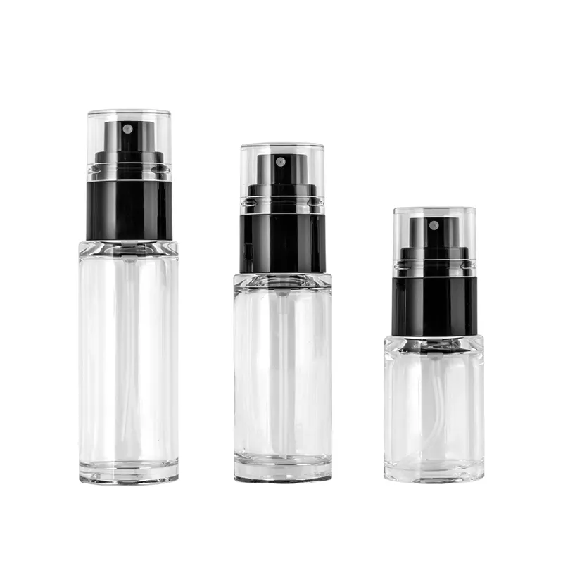 In Stock Mist Spray Pump Cosmetic Packaging 20ml 30ml 50ml Pet Thick Wall Cosmetic Spray Bottle Pet Plastic PERFUME Spray Bottle
