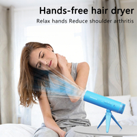 Sèche-cheveux de voyage pliable haute vitesse 1200W mains libres, ensemble prêt à offrir pour usage professionnel et hôtelier