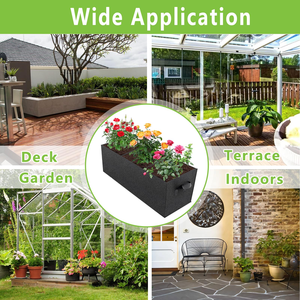 Bolsas de Cultivo de 15 Galones, Bolsas Rectangulares de 3 Compartimentos para Plantar <span class=keywords><strong>en</strong></span> Elevación, Macetas de Tela No Tejida Resistentes para Vegetales y Tomates - Product Image 6