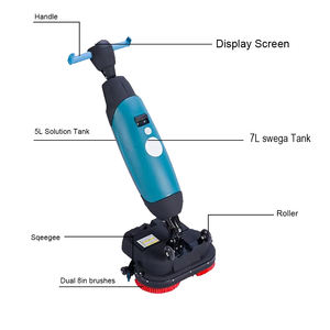 Faltbare Kompakte Nachlauf-Bodenreinigungsmaschine zum Polieren von Betonböden für Kleine Flächen - Product Image 4