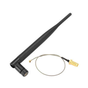 Golflenginkt 195Mm 5dbi 2.4Ghz 5.8Ghz <span class=keywords><strong>Wifi</strong></span> Antenne Lange Afstand Zweep Antenne Met Rf Kabel Sma Vrouwelijke Naar Aangepaste Connector - Product Image 1