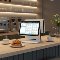 Terminal de point de vente tactile tout-en-un pour restaurant et commerce de détail, avec système Windows et Android, caisse enregistreuse, multi-CPU S01, garantie 1 an