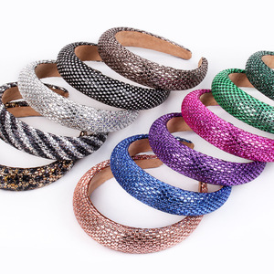 Serre-têtes en strass Hua Liyu pour femmes, accessoires de cheveux de style baroque, vente en gros, coiffes de mode - Product Image 1