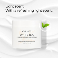 Lotion corporelle au thé blanc OEM ODM, marque privée, hydratante naturelle, lissante et éclaircissante pour peaux noires, mains et corps