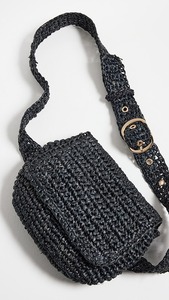 กระเป๋าคาดเอวสำหรับผู้หญิงพร้อมสายรัดปรับได้กระเป๋าคาดเอวทำจากฟางเส้นใยปาล์มธรรมชาติแฟชั่นฤดูร้อน - Product Image 5