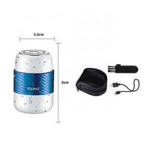 Rasoir intelligent, <span class=keywords><strong>mini</strong></span> design, rasage humide et sec, <span class=keywords><strong>Kemei</strong></span> Km-3210, charge USB, lavable sur tout le corps, rasoir pour homme - Product Image 5