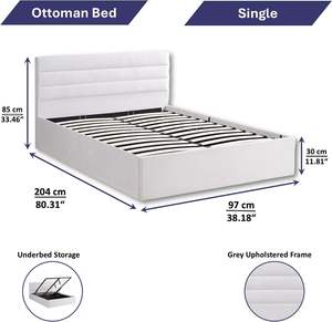 Moderne Eiken Afwerking Houten <span class=keywords><strong>Bed</strong></span> <span class=keywords><strong>Frame</strong></span> Met Ottomaanse <span class=keywords><strong>Gas</strong></span> <span class=keywords><strong>Lift</strong></span> Up Opslag Elegante Design Stijl - Product Image 3