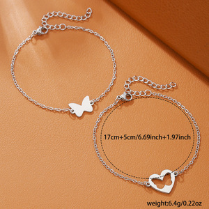 Collar con colgante de corazón de mariposa de acero inoxidable para mamá, regalo de joyería para el Día de la Madre - Product Image 4