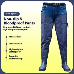 Pantalones de pesca antideslizantes y resistentes al desgaste, adecuados para la acuicultura, la captura de peces y el trasplante de arroz. - Product Image 3