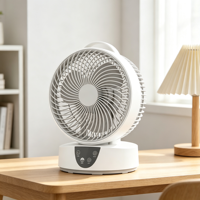 Ventilateur intelligent pour salon avec oscillation 3D, affichage LED du minuterie, deux modes de contrôle par écran tactile