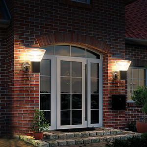 Appliques murales solaires Lampes de porche de jardin Luminaire Lanterne Lampe étanche Appliques murales extérieures solaires Fixation murale extérieure - Product Image 3