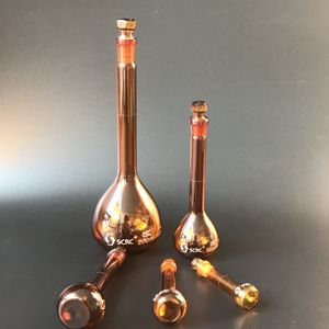 กระบอกน้ำสารเคมีบอโรซิลิเกต,ขวดแก้วปริมาตรขนาด5มล. 50มล. 200มล. 500มล. ขวดตวงพร้อมจุก - Product Image 2