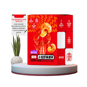 216g baharatlı kerevit aromalı Konjac lal <span class=keywords><strong>Vegan</strong></span> baharatlı Konjac karides sağlıklı yağ azaltma müshil ışık aperatif Konjac - Product Image 1