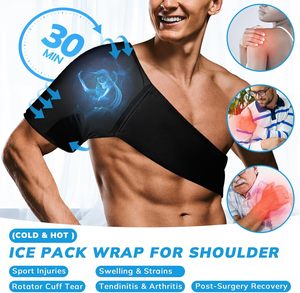 Pak es bahu Rotator Cuff terapi dingin Gel dapat dipakai ulang pembungkus es untuk cedera bahu kompres panas & dingin untuk bahu - Product Image 6