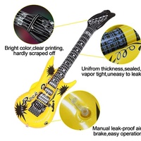 Guitare gonflable pour enfants, guitares électriques de couleurs assorties, jouet de guitare gonflable de Rock Star imperméable