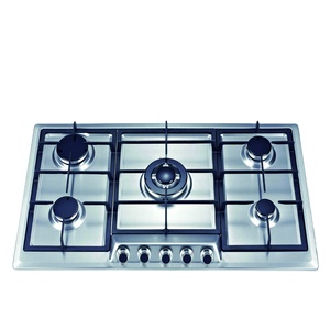 Table de cuisson à <span class=keywords><strong>gaz</strong></span> encastrable en acier inoxydable <span class=keywords><strong>90</strong></span> <span class=keywords><strong>cm</strong></span> 5 brûleurs – Vente directe – Apparence élégante – Excellent rapport qualité-prix - Product Image 1