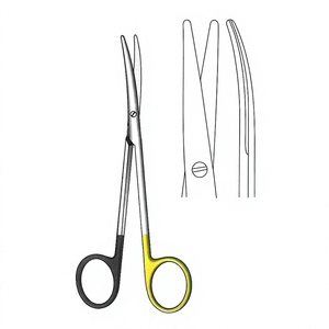 Ciseaux chirurgicaux Metzenbaum 14,5 cm / 5-3/4 pouces, à lame courbée, à bord arrondi, à lame simple, dentelée, Super Cut TC - Product Image 1