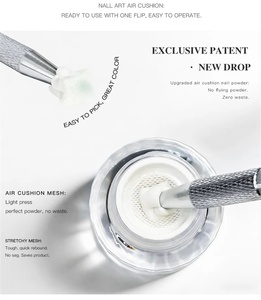 Poudre de chrome tendance effet miroir pour nail art de luxe, pigment brillant à frotter pour DIY - Product Image 3