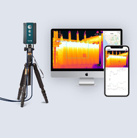 TCP/IP RS485 térmica OEM cámara de termografía cámara de imagen térmica infrarroja con análisis de registrador de datos de plataforma IoT