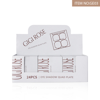 GIGI Rose Private Label Custom Brand Cosmetics Waterproof Sweat Proof Matte Glitter Eyeshadow Palette Makeup Factory Wholesale