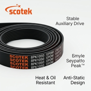 <span class=keywords><strong>Courroie</strong></span> trapézoïdale nervurée robuste 8PK1050 612600061256 pour moteurs Weichai WP10 WP12 – Pièce de rechange durable en EPDM, <span class=keywords><strong>courroie</strong></span> multi-V - Product Image 4